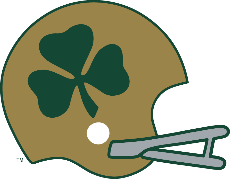 Notre Dame Fighting Irish 1959-1962 Helmet Logo DIY iron on transfer (heat transfer)...